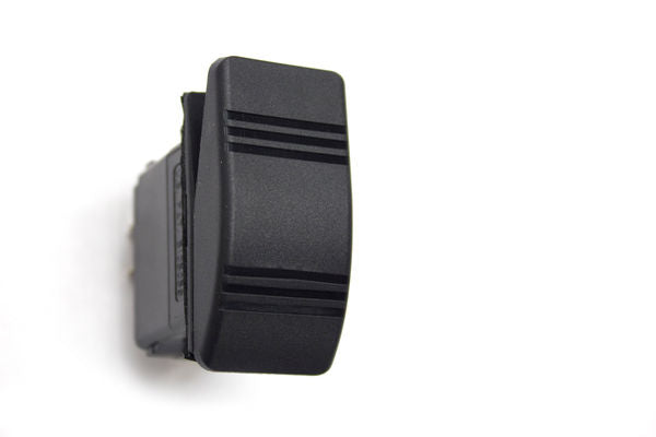 Sierra Contura III Non-Illuminated Weather Resistant Rocker Switch, On/Off/On, Black RK19690