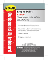 Moeller Engine Spray Paint, Volvo Aquamatic White 1989-Up 025436