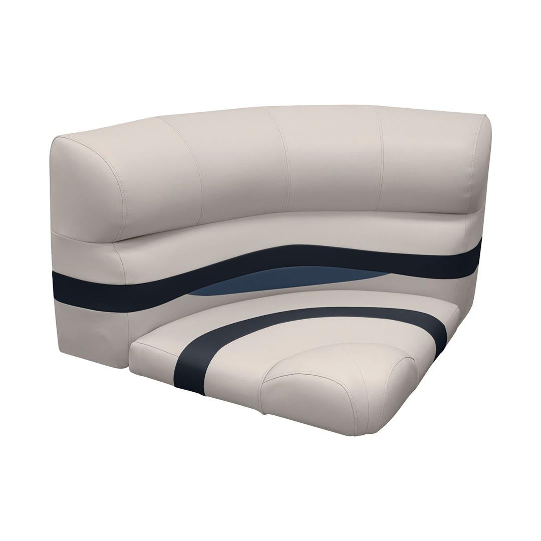 Wise BM11028986 Premier Pontoon 32" Bow Radius Corner Section w/Base, Platinum/Midnight/Cobalt