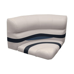 Wise BM11028986 Premier Pontoon 32" Bow Radius Corner Section w/Base, Platinum/Midnight/Cobalt