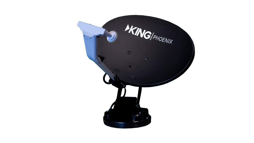 King KPU1000 Phoenix Roof-Mounted Satellite Antenna Motor/Lift Assembly. (Requires Reflector/Dish for either DirectV or Dish, sold separately.)