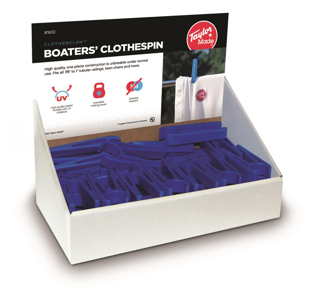 Taylor Made Boaters Clothspin Display 48/P 1651