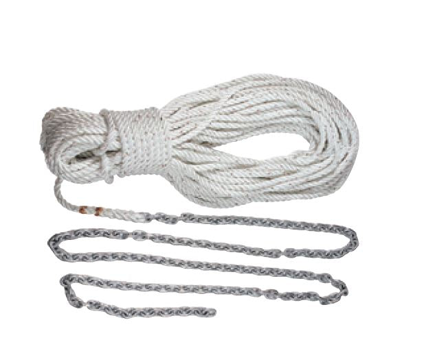 Lewmar 1/2 X200'Nylon w/1/4 X 15' 69000334