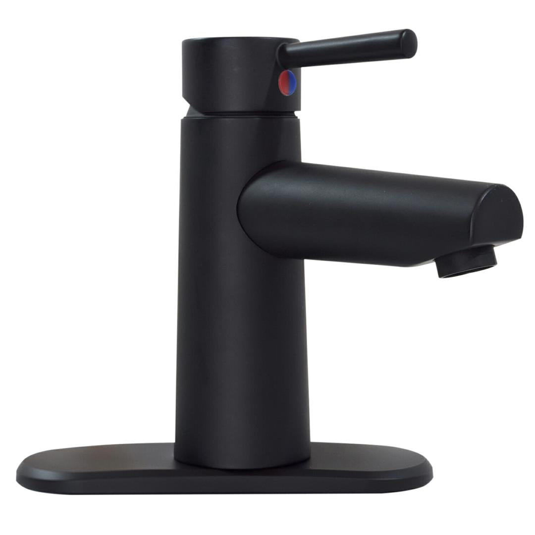 Valterra/Dometic PF232703 4" Premium Single Handle Vessel Lavatory Faucet, Matte Black