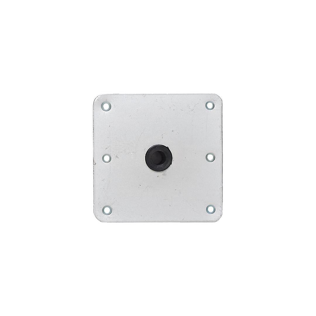 Attwood Lock'N-Pin 3/4" Base Plate 7" x 7" Threaded Zinc Plated Steel 67729T