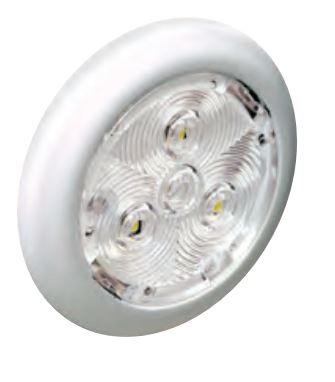 Attwood 2-3/4" Warm White Interior/Exterior Light w/White Bezel 6320W7