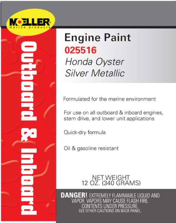 Moeller Engine Spray Paint, Honda Silver Metallic 025516