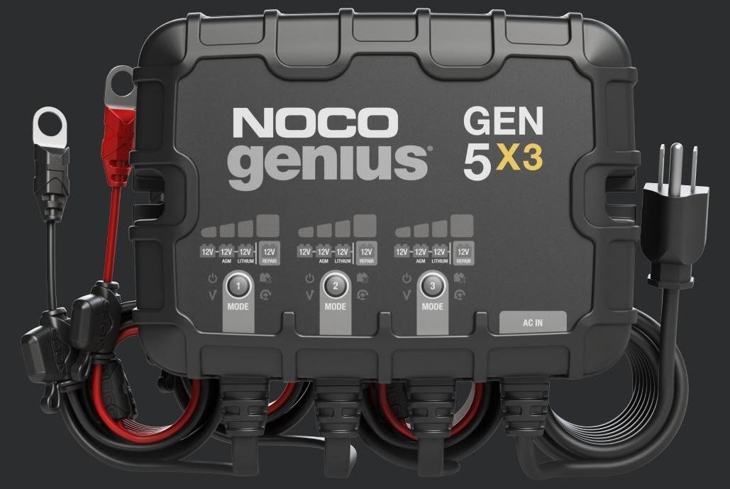 Noco GEN5X3 On-Board Battery Charger, 3 Banks