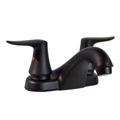 Valterra PF222706 Catalina Two Handle 4" Lavatory Faucet Hi-Rise Spout, Matte Black