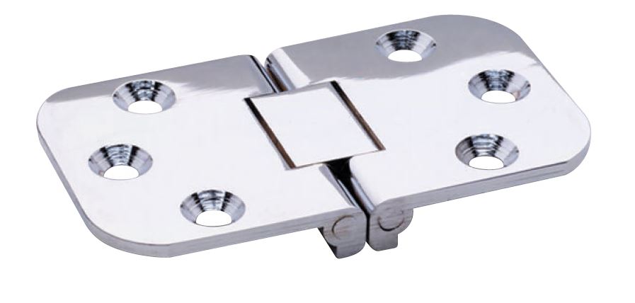 Attwood Flush Hinge, Square End, Stamped Stainless Steel 2-3/4" x 1-9/16" 662393