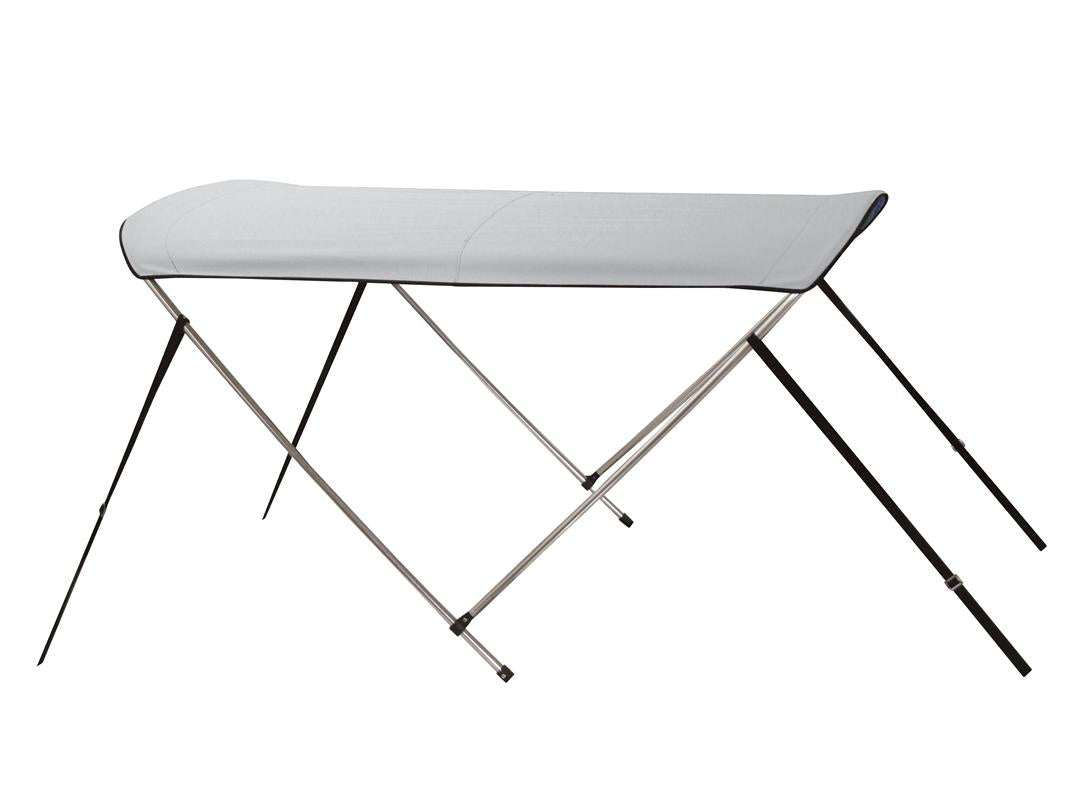 Carver V4257UB 42" High 2 Bow Complete Ready to Assemble Bimini Top w/Boot, White Vinyl V4257UB