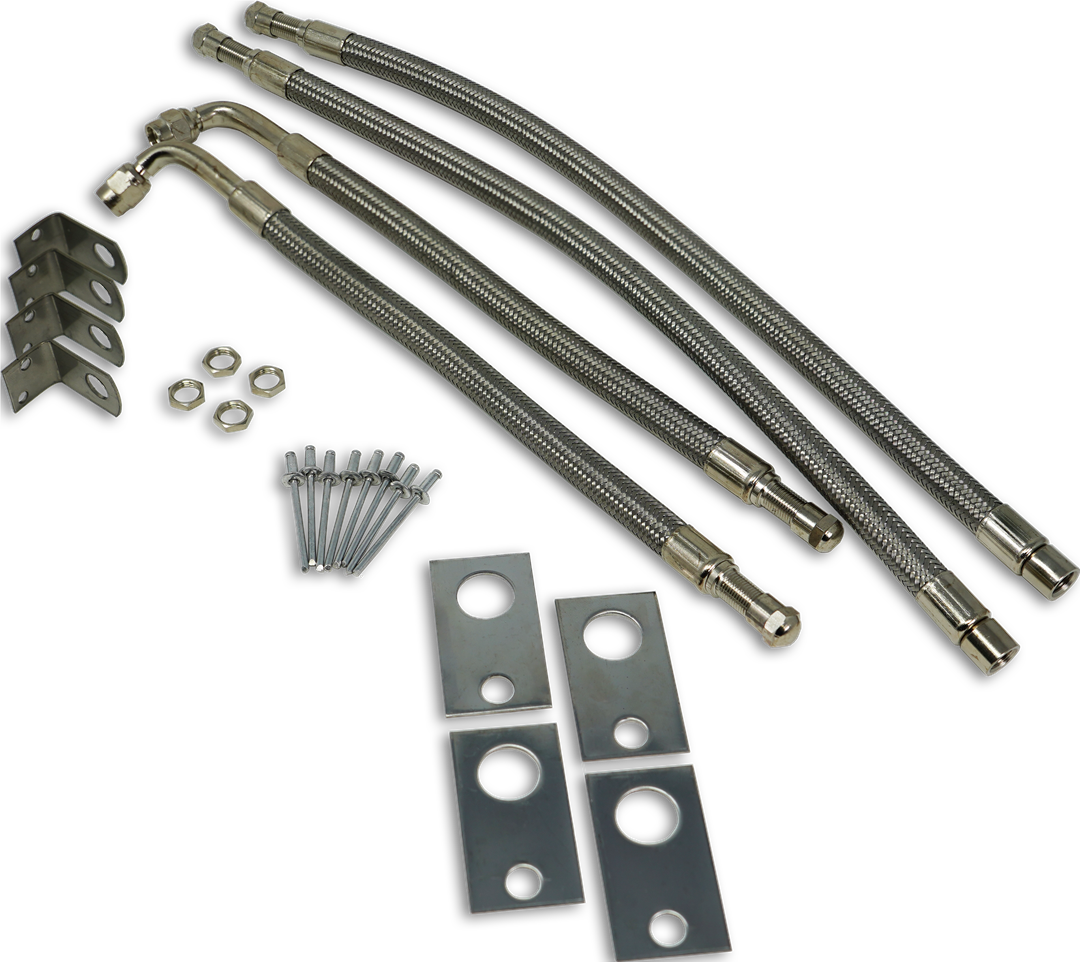 Valterra Minder TM22310VP Tireminder Braided Steel Valve Extender Kit for 16"-19.5" Dually Wheels, Rim Mounted
