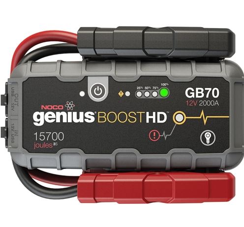 NOCO Genius GB70 Lithium Ion Jump Starter, 2000 Amps