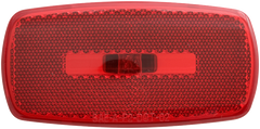 Optronics Surface Mount Marker/ Clearance Lights w/Reflex, White Base, Red Lens MC32RBP
