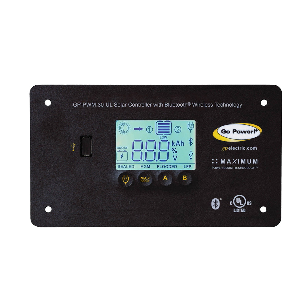 Go Power! 76119 Digital Solar Controller, 30A