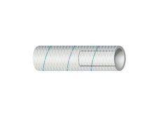 Shields Marine Hose Clear Reinforced Series 164 PVC Tubing with Blue Tracer 161640126S