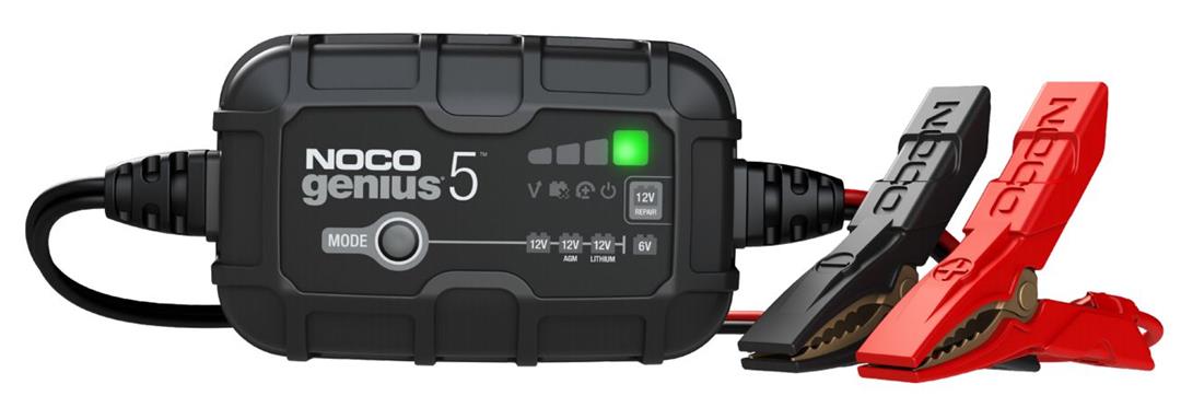 Noco Genius GENIUS5 Battery Charger And Maintainer, 5 Amp