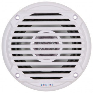 Jensen 5-1/4" Dual Cone Waterproof Speakers, White, Pr. MS5006WR