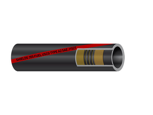Shields Marine Type A2 Series 355 Fuel Fill Hose, 1.5" ID & 1-57/64" OD 163551124