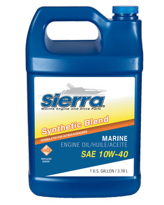 Sierra 95513 10W40 FCW 4-Cycle Outboard Synthetic Blend Oil, Gal.