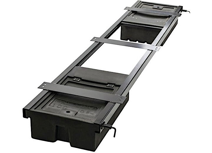 Lippert 175180 Underchassis Storage Container Double No Spare Tire Carrier 96inl X 19.125inw
