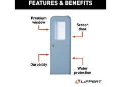 Lippert V000040259 26in X 72in Rh Radius Entry Door