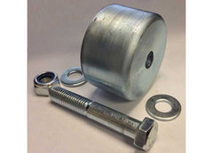 ULTRA FAB 48-979022 MINI STEEL ROLLER 1 1/2 IN W X 2 1/2 IN DSILVER