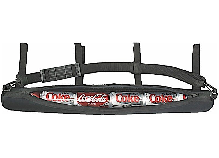 Vertically 5078115 Six (6) Can Tube Cooler & Storage Pouch W/ Velcro Straps And Shoulder Strap Bl