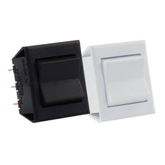 JR Products 12825 Momentary-On/Off/Momentary-On Switch - Black
