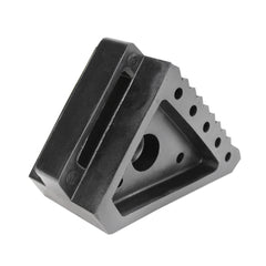 Extreme Max 5001.5772 Heavy-Duty Solid Rubber Wheel Chock with Handle - Each