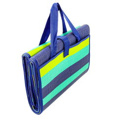 Camco 42806 Handy Mat 60" X 78" Outdoor Mat With Strap (Green/Turquoise)