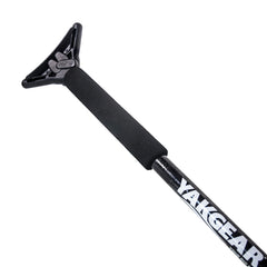 YakGear 01-0079 YakStick Mud Anchor with Mudfoot - 6.5', Black