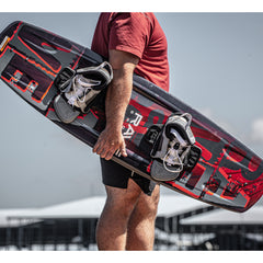 Rave Sports 02395 Lyric Red Wakeboard with RAVE Boots