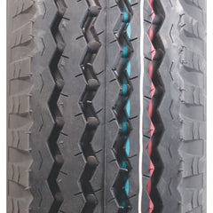 Americana Tire and Wheel 30818 Economy Bias Tire and Wheel 5.30 x 12 C/5-Hole - Painted Silver Spoke Rim