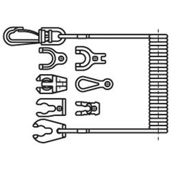 Sea-Dog 420495-1 7 Key Lanyard Only