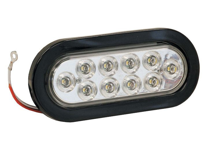 BUYERS PRODUCTS 5626310 LIGHT6.5IN OVALBACKUP10 LEDCLEARW/