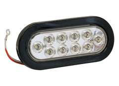BUYERS PRODUCTS 5626310 LIGHT6.5IN OVALBACKUP10 LEDCLEARW/