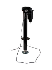 Quick Products JQ-3000 Power A-Frame Electric Tongue Jack with LED Work Light and Permanent Ground Wiring for Camper Trailer, RV, Ice House - 3,250 lbs. Lift Capacity