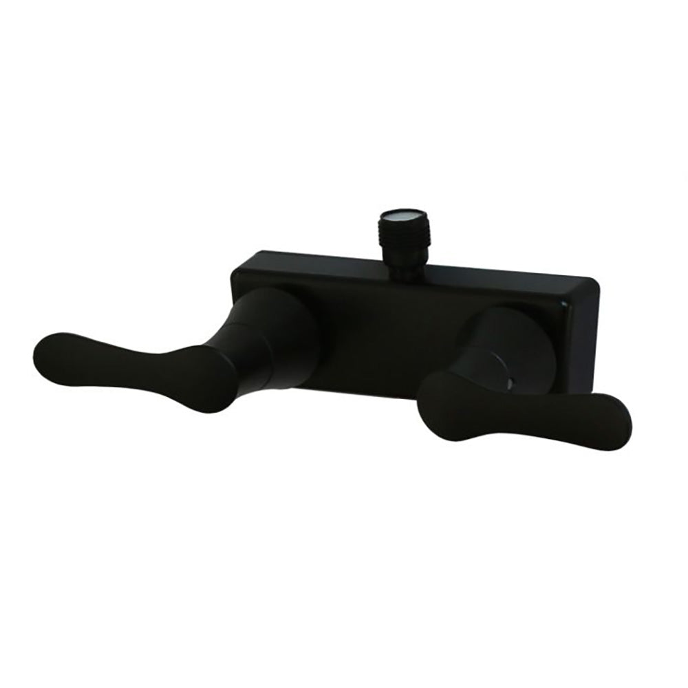 Empire Faucets U-YBMT53BMT-DH-2-E Shower Valve with Vacuum Breaker and Saber Lever Handles - 4", Matte Black