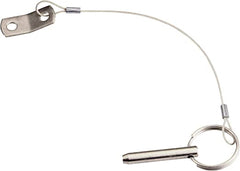Whitecap S-1020C Quick Release Pin with Lanyard and Tab - 1/4" x 1"