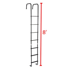 Quick Products QP-ERLB Universal Exterior RV Ladder Black
