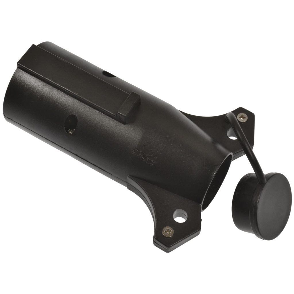 Pollak 7WB-119V 7-Blade Vehicle to 6-Pole Round Trailer Adapter with Brake Center Pin