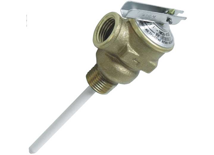 CAMCO 10421 T & P VALVE 1/2IN W/ 4IN PROBE COATED 150PSI BULK