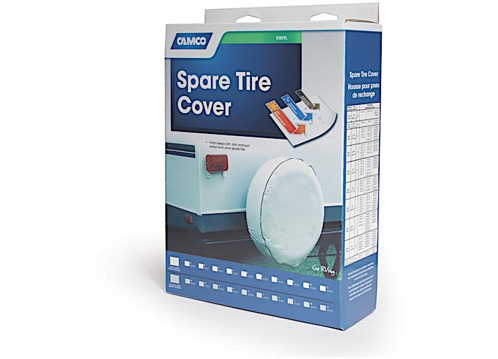 CAMCO 45344 COVERSPARETIRE F / 29IN DIAMETER VINYL ARCTIC WHITE