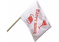 CAMCO 45492 FLAGHAPPY HOUR 12IN X 18IN POLYESTER (1 FLAG)
