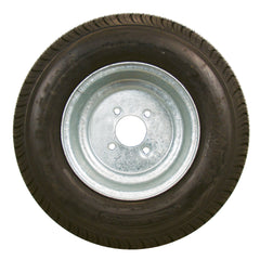 Americana Tire and Wheel 30540 Economy Bias Tire and Wheel 4.80 x 12 B/4-Hole - White Pinstripe Spoke Rim