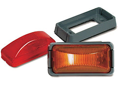 CUSTER PRODUCTS INC CPL26A-K 2.5IN X 1.25IN RECTANGULAR AMBER LED LIGHT MOUNTING BRACKET