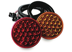 CUSTER PRODUCTS INC CPL4R-M 4IN ROUND RED 24 LED LIGHT W/ MIRROR