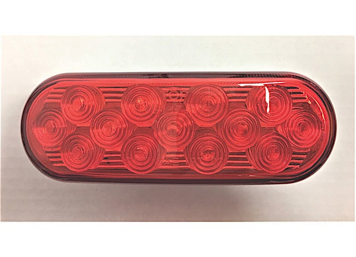 CUSTER PRODUCTS INC CPL65-R 6.5IN X 2.25IN OVAL RED LED 20 LEDS