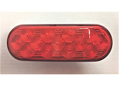 CUSTER PRODUCTS INC CPL65-R 6.5IN X 2.25IN OVAL RED LED 20 LEDS